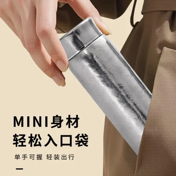 300ml Thermos Cup With Filter,Double Layer Pure Titanium Vacuum Flasks,High-end Gift Drinkware,Portable Outdoor Water Bottle 3
