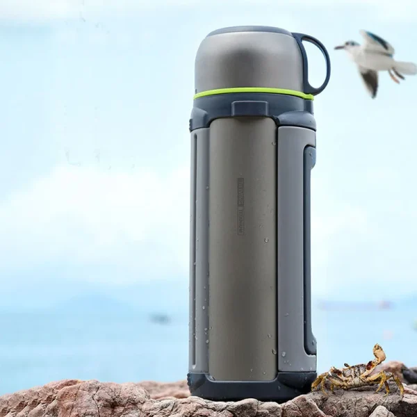 TiLiving-Pure TitaniumThermos Kettle/Pot,1.8L Large Capacity Double Layer Vacuum Drinkware,Travel Vacuum Flasks,Hot Water Bottle 1