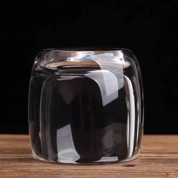 Thickened Insulated Whiskey Glass Cup Clear Espresso Coffee Mugs Handmade Beer Wine Mug Chinese Tea Glass Small Cups Drinkware 2