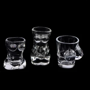 1PC New Unique Beer Cup Funny Men Women Body Shaped Transparent Wine Glass Bar Drinkware Cocktail Mug Coffee Juice Teacup 1