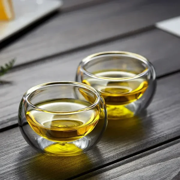 50ml 4/6pcs Glass Teacup Tea Infuser Teaware Heat Resistant High Temperature Explosion Proof Coffee Water Mug Drinkware Tea Set 2