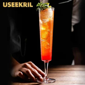 Creative Cocktail Glasses Cup Small Capacity Cold Drink Cups Milkshake Juice Long Drink Cup Champagne Glass Cups Drinkware Tools 1