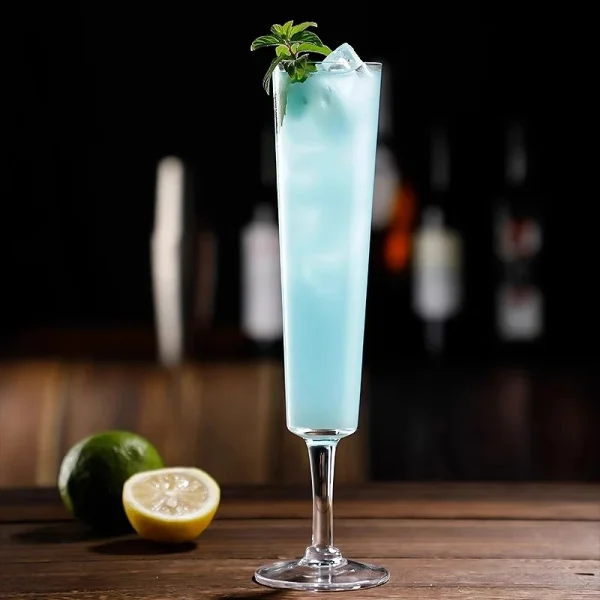 Creative Cocktail Glasses Cup Small Capacity Cold Drink Cups Milkshake Juice Long Drink Cup Champagne Glass Cups Drinkware Tools 4