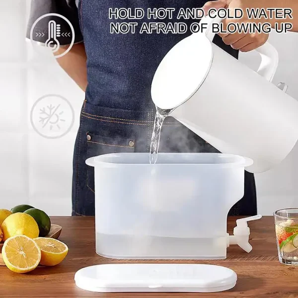 3.5L Refrigerator Cold Kettle with Faucet Drinkware Kettle Pot Beverage Dispenser Cool Water Bucket Fruit Jugs Kitchen Tool 4