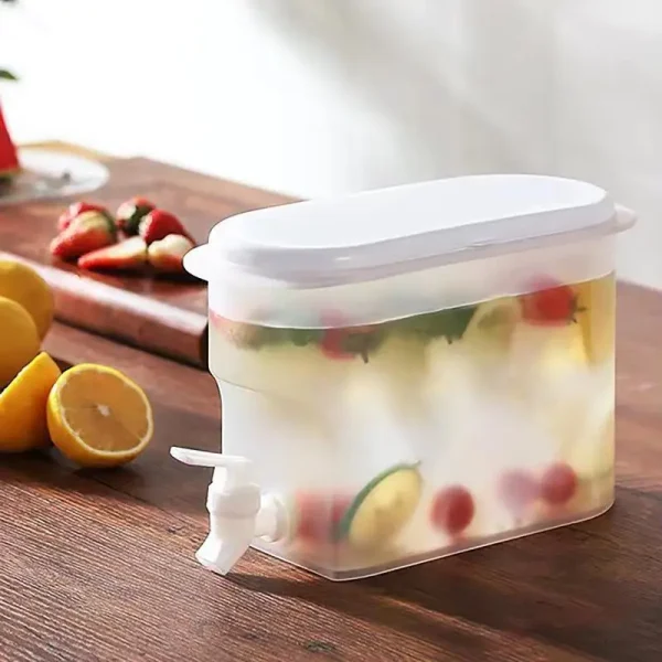 3.5L Refrigerator Cold Kettle with Faucet Drinkware Kettle Pot Beverage Dispenser Cool Water Bucket Fruit Jugs Kitchen Tool 5