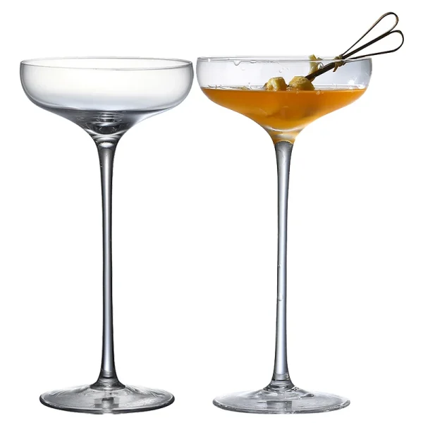 Extra Tall 240ml 2PCS 240ML Cocktail Glass Martini Glass Drinkware Set of 2 1
