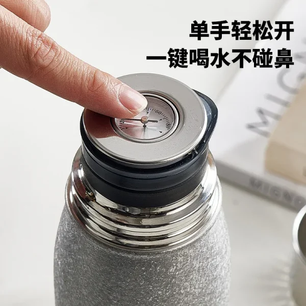 580ml Stainless Steel Braised Tea Thermos cup With Filter And Temperature Display,Double Layer Drinkware,Business Water Bottle 5