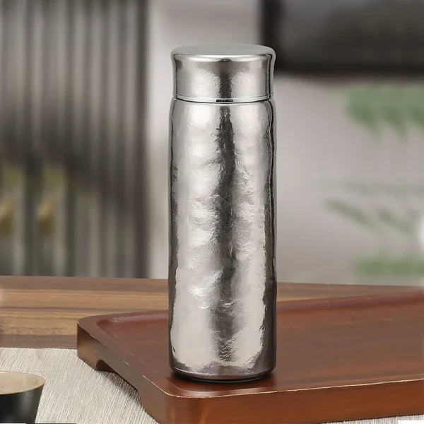 200/300ml pure titanium thermos with filter, double layer vacuum flasks,drinkware, holiday gifts, portable student water bottle 1