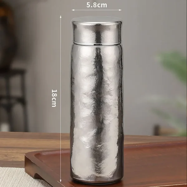 200/300ml pure titanium thermos with filter, double layer vacuum flasks,drinkware, holiday gifts, portable student water bottle 3