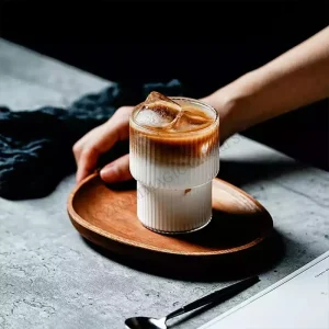 Glass Cup High Borosilicate Heat-resistant Latte Coffee Mug Cold Drinkware Water Cups Milk Beer Juice Tea Cup Whiskey Wine Glass 1