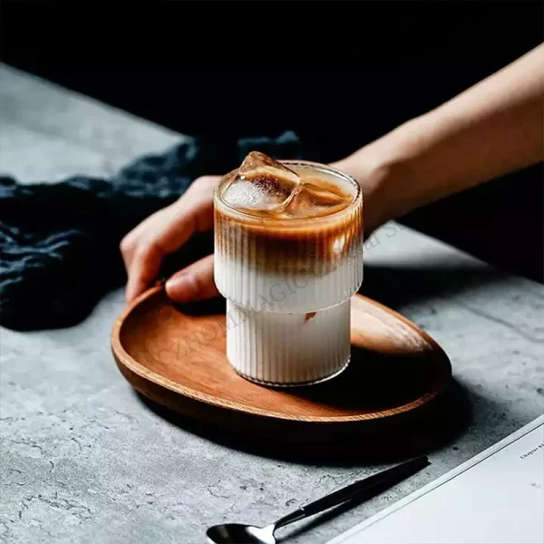 Glass Cup High Borosilicate Heat-resistant Latte Coffee Mug Cold Drinkware Water Cups Milk Beer Juice Tea Cup Whiskey Wine Glass 1