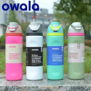 Owala Cup Vacuum Flasks & Thermoses Water Bottle Drinkware Thermo Tumbler Stainless Steel Thermal Mug Original Cold Hot Coffee 1