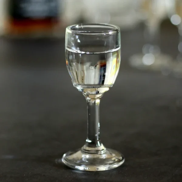 25ml 6PCS Goblet Glass Cup Set Lead-Free Glass Shot Glasses with Stem Liquor Glass Sets for Drinkware Wedding Family Bar Party 4