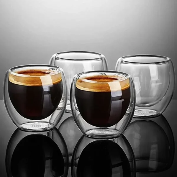 1 pcs Heat-resistant Double Wall Glass Cup Beer Espresso Coffee Cup Set Handmade Beer Mug Tea glass Whiskey Glass Cups Drinkware 2