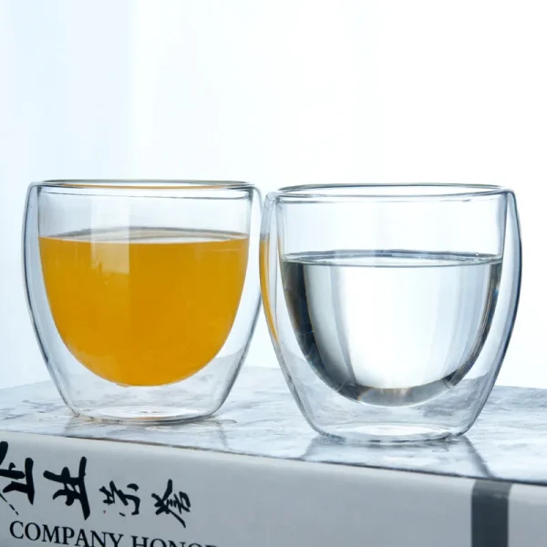 1 pcs Heat-resistant Double Wall Glass Cup Beer Espresso Coffee Cup Set Handmade Beer Mug Tea glass Whiskey Glass Cups Drinkware 4