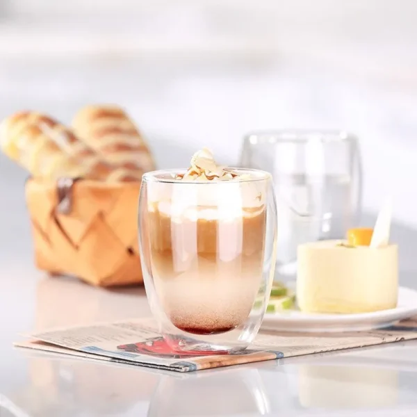 1 pcs Heat-resistant Double Wall Glass Cup Beer Espresso Coffee Cup Set Handmade Beer Mug Tea glass Whiskey Glass Cups Drinkware 5