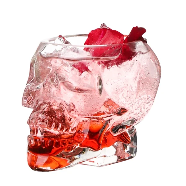 Bones Armor Warrior Skull Designed Wine Glass Gothic Mug Drinkware Whiskey Skull Cup Drinking Water Glass Cup Home Barware 1PCS 1