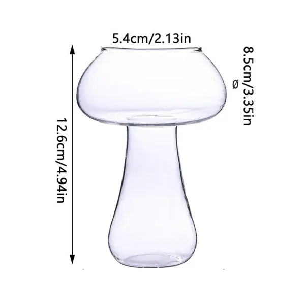 Cute Mushroom Cocktail Glass 250ml Cup For Drinks Beer Creative Clear Wine Glasses Coffee Cups Drinkware Bar Shot Glasses 6