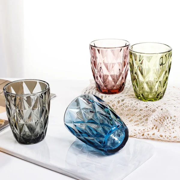 240 ml Water Glass for Juice Beer Tea Milk Wine Drinking Drinkware for Cold Drink Glasses Family and Friends Party 2