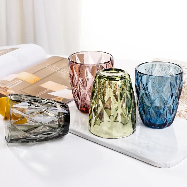 240 ml Water Glass for Juice Beer Tea Milk Wine Drinking Drinkware for Cold Drink Glasses Family and Friends Party 4