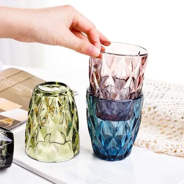 240 ml Water Glass for Juice Beer Tea Milk Wine Drinking Drinkware for Cold Drink Glasses Family and Friends Party 5