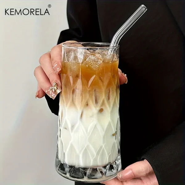 KEMORELA INS 500ML Iced American Coffee Cup Very Suitable for - Whisky Diamond Mug Tea Cup Juice Glass Milk Water Cup Drinkware 4