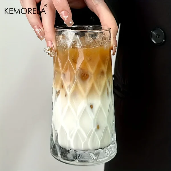 KEMORELA INS 500ML Iced American Coffee Cup Very Suitable for - Whisky Diamond Mug Tea Cup Juice Glass Milk Water Cup Drinkware 5