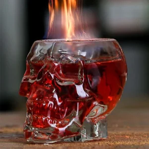 Skull Head Shot Glass Cup Glasses of Wine Beer Cocktail Red Cups Heat Resistant Tea Coffee Mugs Bar Whiskey Drinkware Gift 1