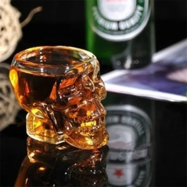 Skull Head Shot Glass Cup Glasses of Wine Beer Cocktail Red Cups Heat Resistant Tea Coffee Mugs Bar Whiskey Drinkware Gift 6