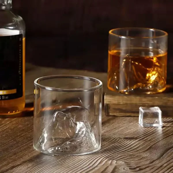 200/300ml Japan 3D Mountain Whiskey Glass Whiskey Glasses Drinkware Mount-Fuji Glacier Cocktails Drinking Glass Mug Drinking Cup 4
