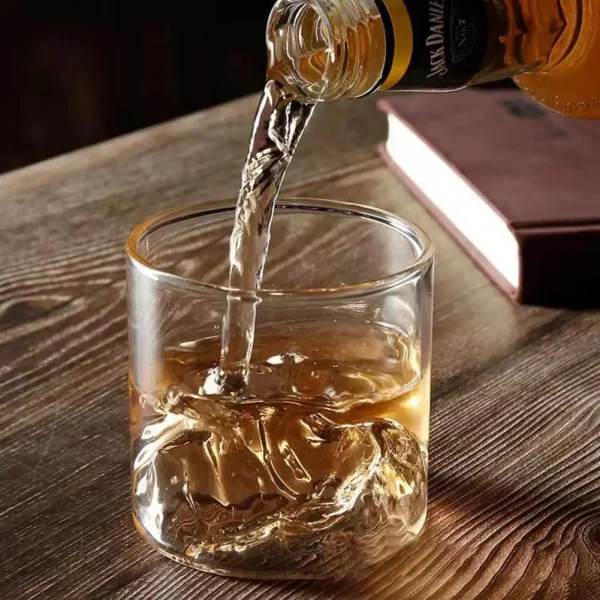 200/300ml Japan 3D Mountain Whiskey Glass Whiskey Glasses Drinkware Mount-Fuji Glacier Cocktails Drinking Glass Mug Drinking Cup 5