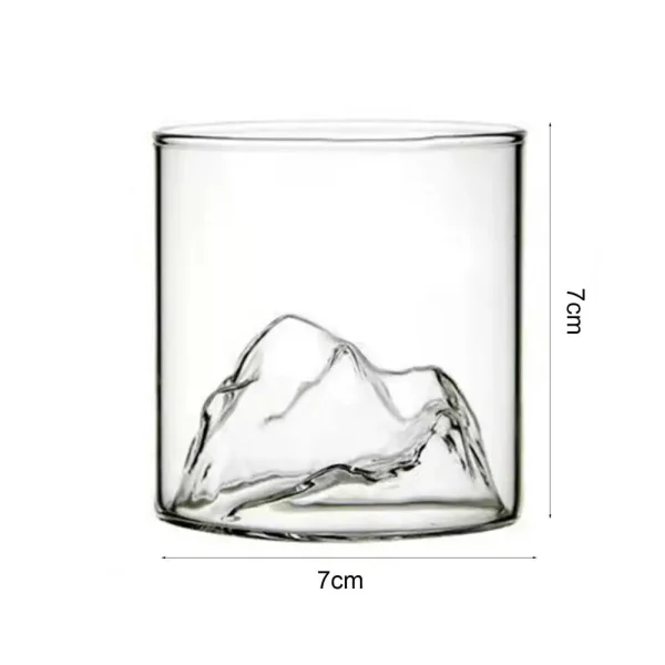 200/300ml Japan 3D Mountain Whiskey Glass Whiskey Glasses Drinkware Mount-Fuji Glacier Cocktails Drinking Glass Mug Drinking Cup 6