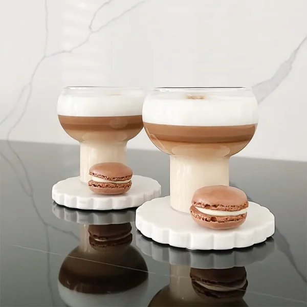 Coffee Glass Latte Cup Bubble Ball Cups Wine Champagne Glasses Juice Milk Whiskey Water Cup Bar Party and Restaurant Drinkware 5