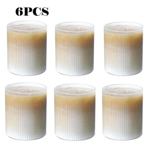 300ML Coffee Mug Japanese Striped Glass Cup Japanese Creative Transparent Bubble Tea Cup Drinkware Shot Glasses Set Whiskey 1