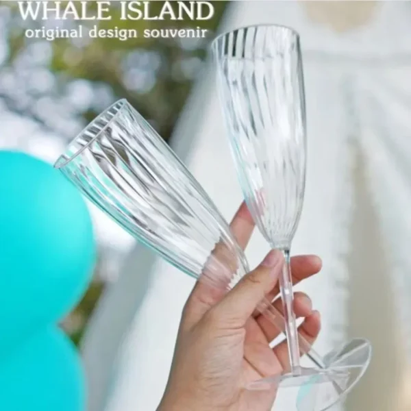 1pc 210ml Red Wine Champagne Flutes Cups Plastic Thickened Imitation Plastic Cups Clear Wedding Festival Supplies Drinkware Cup 5