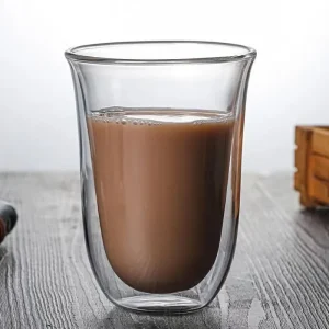 1Pcs 80-220ml Double Wall Glass Cup Clear Heat Resistant Tea Cups Healthy Drink Coffee Milk Mug Insulated Glass Drinkware Gift 1