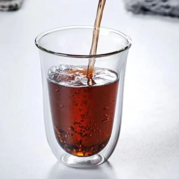 1Pcs 80-220ml Double Wall Glass Cup Clear Heat Resistant Tea Cups Healthy Drink Coffee Milk Mug Insulated Glass Drinkware Gift 3