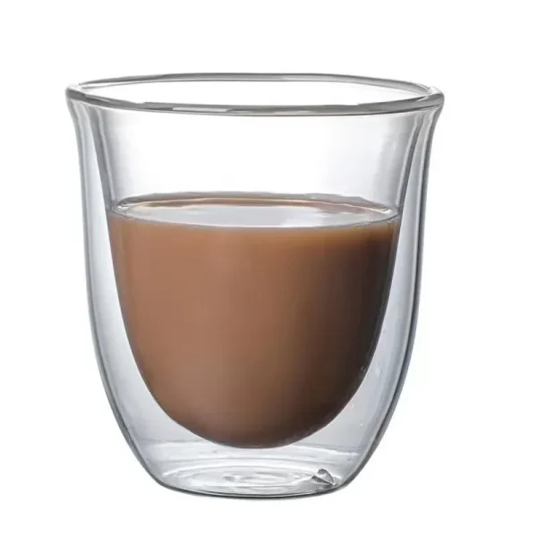 1Pcs 80-220ml Double Wall Glass Cup Clear Heat Resistant Tea Cups Healthy Drink Coffee Milk Mug Insulated Glass Drinkware Gift 5