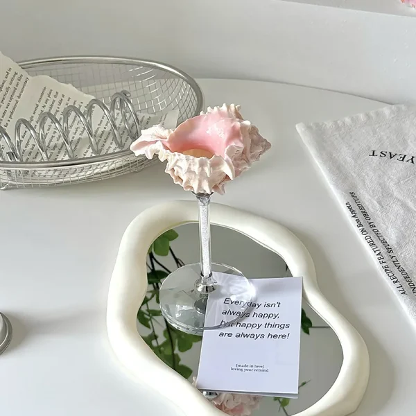 Conch And Sea Shell Shaped Wine Glasses Champagne Goblet Funny Party Weeding Drinkware 3