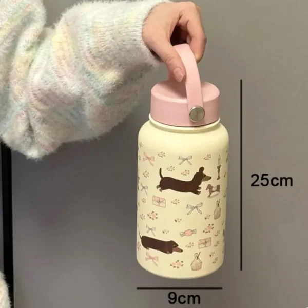 New 900ml Vacuum Cup 316 Stainless Steel Insulated Insulated Cup Cartoon Dog Large Capacity Drinkware Birthday Gift 6