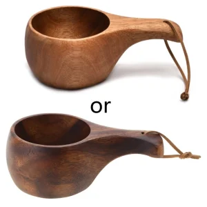 Y1UB 210ML Finland Kuksa Portable Coffee Mugs Handmade Milk Cup With Handgrip Breakfast Drinking Kitchen Drinkware 1