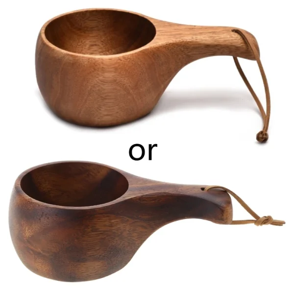 Y1UB 210ML Finland Kuksa Portable Coffee Mugs Handmade Milk Cup With Handgrip Breakfast Drinking Kitchen Drinkware 1