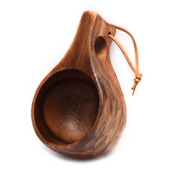 Y1UB 210ML Finland Kuksa Portable Coffee Mugs Handmade Milk Cup With Handgrip Breakfast Drinking Kitchen Drinkware 4