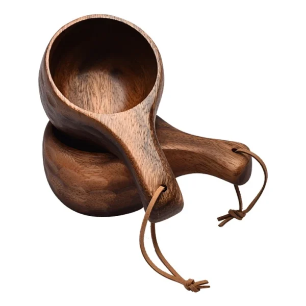 Y1UB 210ML Finland Kuksa Portable Coffee Mugs Handmade Milk Cup With Handgrip Breakfast Drinking Kitchen Drinkware 5