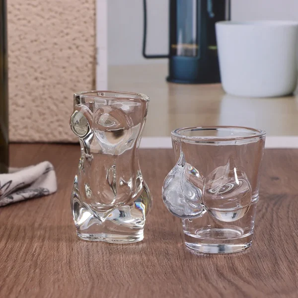 1PC New Unique Beer Cup Funny Men Women Body Shaped Transparent Wine Glass Bar Drinkware Cocktail Mug Coffee Juice Teacup 4