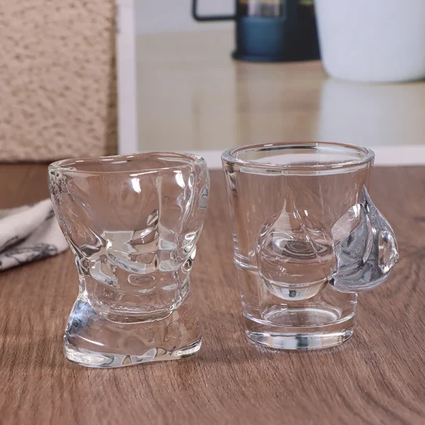 1PC New Unique Beer Cup Funny Men Women Body Shaped Transparent Wine Glass Bar Drinkware Cocktail Mug Coffee Juice Teacup 5