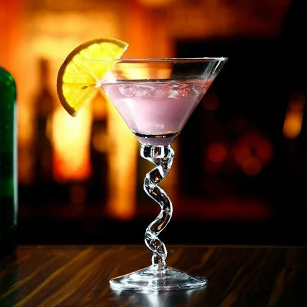 Creative Cocktail Glasses Cups Curved Martini Glass Cup Personalized Curved Martini Glass Goblet Drinkware Bar Home Accessories 4