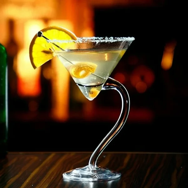 Creative Cocktail Glasses Cups Curved Martini Glass Cup Personalized Curved Martini Glass Goblet Drinkware Bar Home Accessories 5