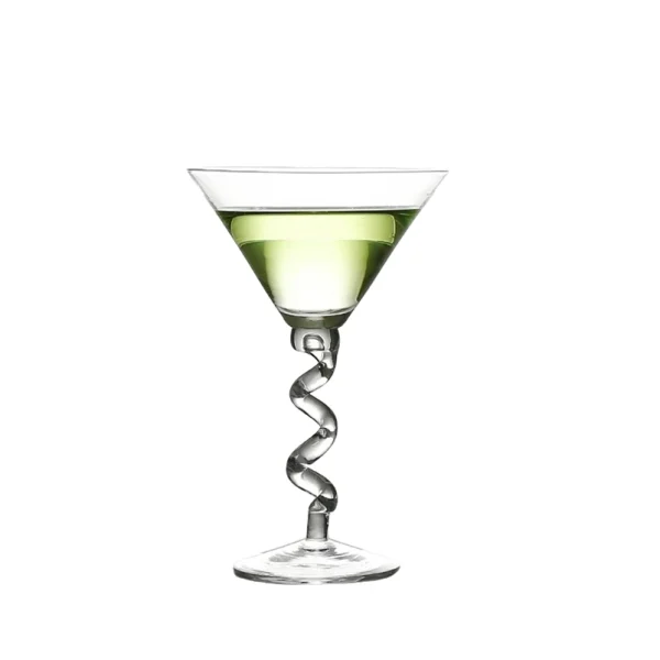 Creative Cocktail Glasses Cups Curved Martini Glass Cup Personalized Curved Martini Glass Goblet Drinkware Bar Home Accessories 6