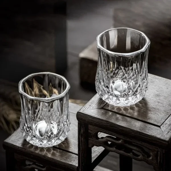 50ml Diamond Shot Glasses Scotch Whiskey Glass Transparent Cocktail Glass Bar Party Small Capacity Beer Glass Cup Home Drinkware 1